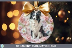 GorgeousFloral Pearl Dog Ornament design.