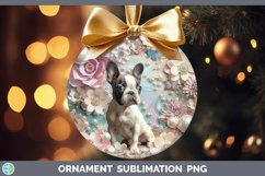 GorgeousFloral Pearl Dog Ornament design.