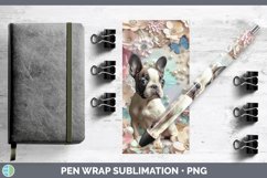 GorgeousFloral Pearl Dog Pen Wrap design.