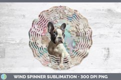 GorgeousFloral Pearl Dog Wind Spinner design.