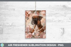 GorgeousFloral Pearl Dog Air Freshener design.