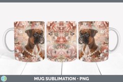 GorgeousFloral Pearl Dog Mug Wrap design.