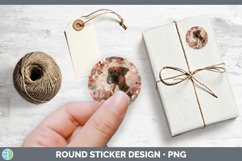 GorgeousFloral Pearl Dog Stickers design.