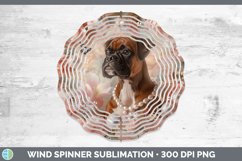 GorgeousFloral Pearl Dog Wind Spinner design.