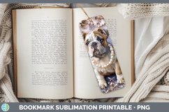 GorgeousFloral Pearl Dog Bookmark design.