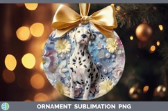 GorgeousFloral Pearl Dog Ornament design.