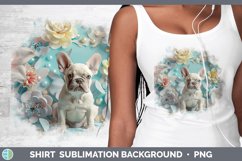 GorgeousFloral Pearl Dog Shirt design.
