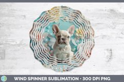 GorgeousFloral Pearl Dog Wind Spinner design.