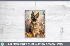 GorgeousFloral Pearl Dog Air Freshener design.