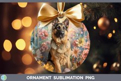 GorgeousFloral Pearl Dog Ornament design.