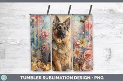 GorgeousFloral Pearl Dog Tumbler design.