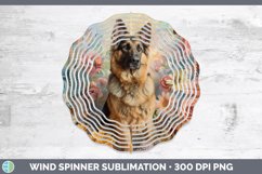 GorgeousFloral Pearl Dog Wind Spinner design.