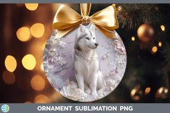 GorgeousFloral Pearl Dog Ornament design.