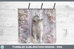 GorgeousFloral Pearl Dog Tumbler design.