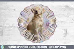 GorgeousFloral Pearl Dog Wind Spinner design.
