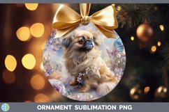GorgeousFloral Pearl Dog Ornament design.