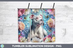 GorgeousFloral Pearl Dog Tumbler design.