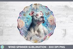 GorgeousFloral Pearl Dog Wind Spinner design.