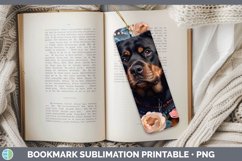 GorgeousFloral Pearl Dog Bookmark design.