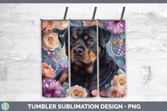 GorgeousFloral Pearl Dog Tumbler design.