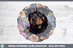 GorgeousFloral Pearl Dog Wind Spinner design.