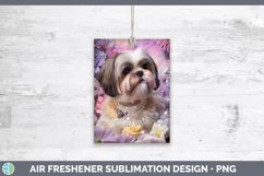 GorgeousFloral Pearl Dog Air Freshener design.