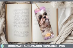 GorgeousFloral Pearl Dog Bookmark design.