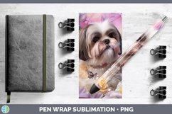 GorgeousFloral Pearl Dog Pen Wrap design.