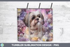GorgeousFloral Pearl Dog Tumbler design.