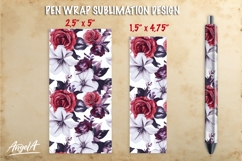 Floral sublimation pen wraps bundle, epoxy pen, Christmas Product Image 8