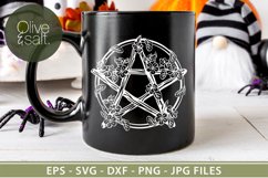 Pentacle svg, witch svg, wicca png, witch svg, pentagram png Product Image 3