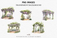 watercolor Garden, Floral Pergola, flowers clipart, sublimation nursery, wedding invitation Floral Pergola Flowers Garden Clipart PNG Scrapbooking Art Watercolor Transparent wedding invitation shirt designs sublimation printable bloom architecture