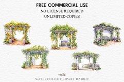 watercolor Garden, Floral Pergola, flowers clipart, sublimation nursery, wedding invitation Floral Pergola Flowers Garden Clipart PNG Scrapbooking Art Watercolor Transparent wedding invitation shirt designs sublimation printable bloom architecture