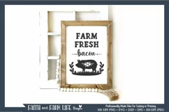 Farm Fresh Bacon | Farmhouse SVG Product Image 1