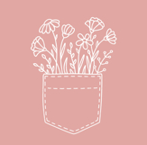Floral Pocket, Pocket Svg, Wildflowers Svg, Flower SVG. Product Image 3