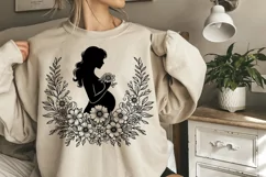 Floral Pregnant Mom SVG, Mothers Day SVG Design Product Image 2