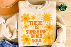 There is Sunshine in My Soul PNG, Summer Vibes PNG, Floral Product Image 4