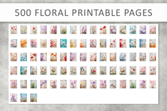 500 Vintage Floral Printable Pages, Grunge Flower Art Product Image 4