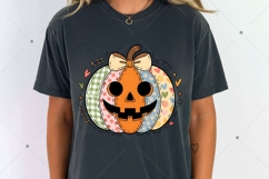 Floral Pumpkin png, Floral Patchwork png, Fall Pumpkin png Product Image 8