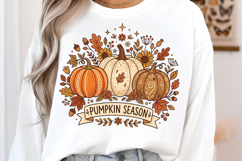 Floral Pumpkin PNG Product Image 2