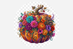 Floral Pumpkin Png Product Image 2