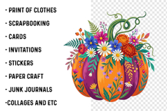 Floral Pumpkin Png Product Image 3