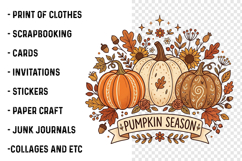 Floral Pumpkin PNG Product Image 3