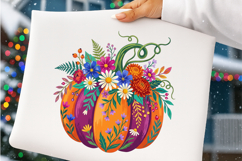 Floral Pumpkin Png Product Image 4
