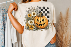 Floral Pumpkin Png, Halloween Png, Spooky Season Png Product Image 2