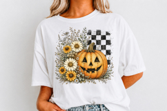 Floral Pumpkin Png, Halloween Png, Spooky Season Png Product Image 3