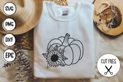pumpkin svg, sunflower svg, fall svg, autumn svg, halloween svg, thanksgiving svg