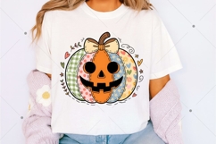 Floral Pumpkin png, Floral Patchwork png, Fall Pumpkin png Product Image 2