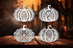 Halloween Floral Pumpkins Product Image 1
