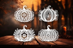 Floral Halloween Pumpkins SVG Product Image 2